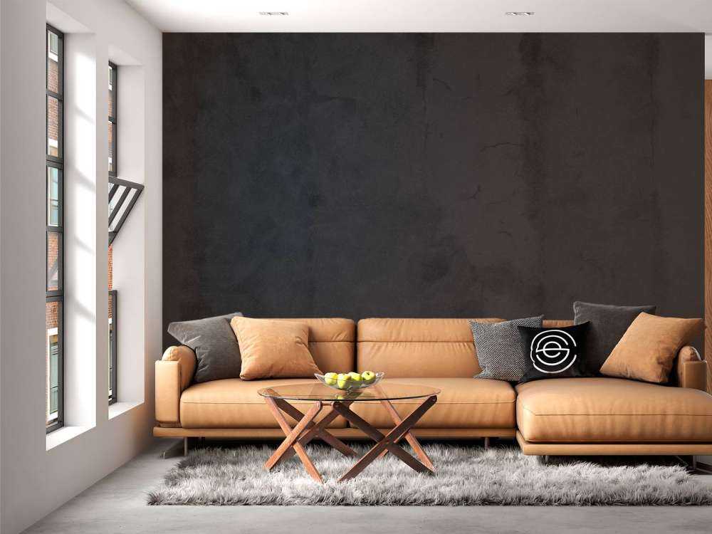 Charcoal grey concrete