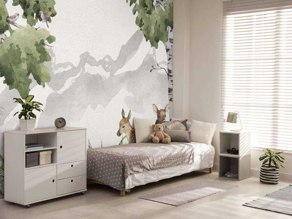 Two deer in the forest