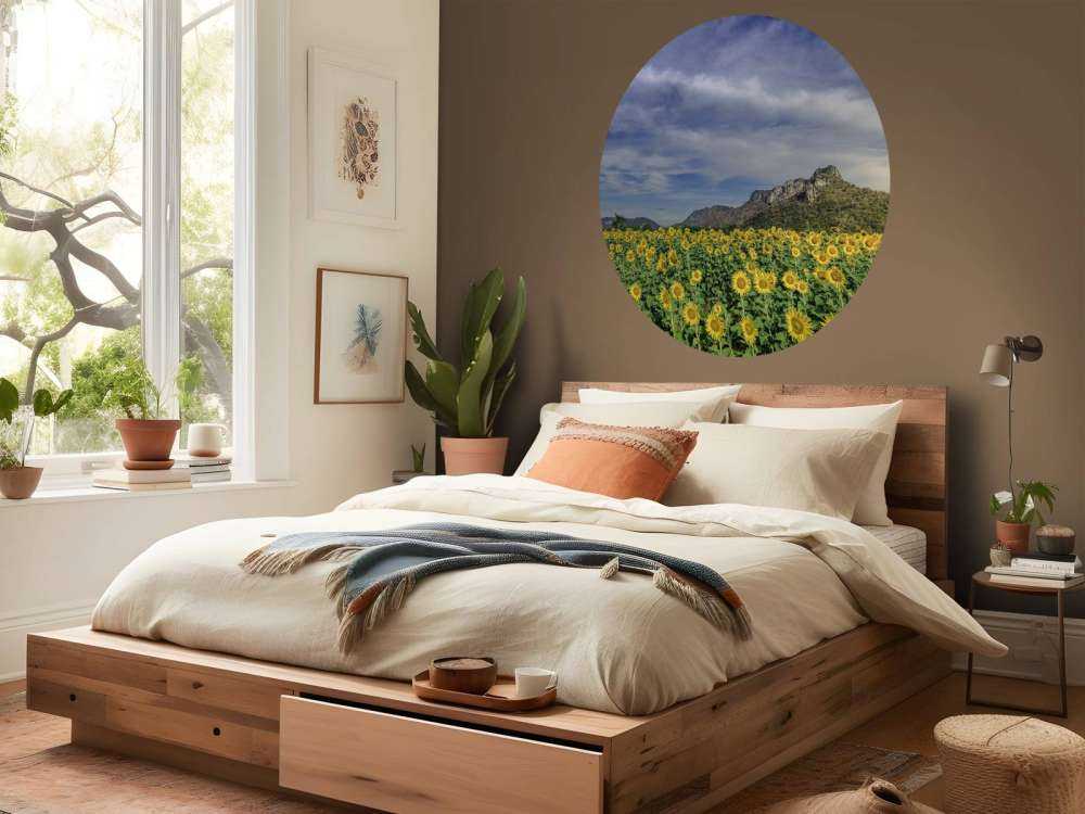 Yellow blooming field