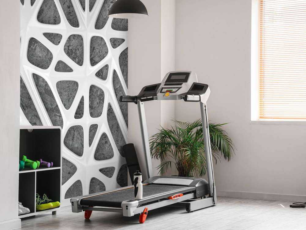 White pattern on concrete