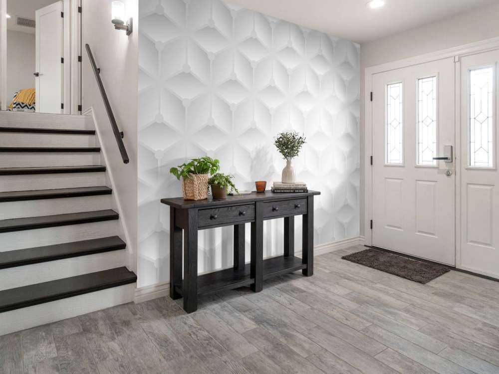 White 3D pattern