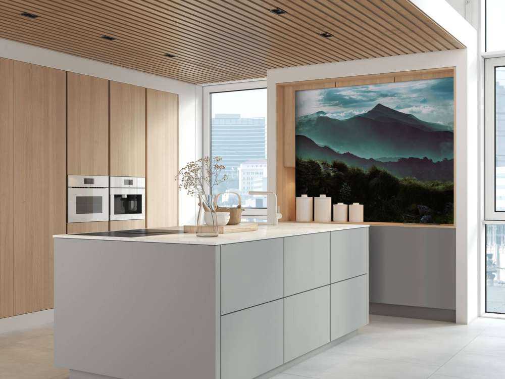 Jungle with mountains