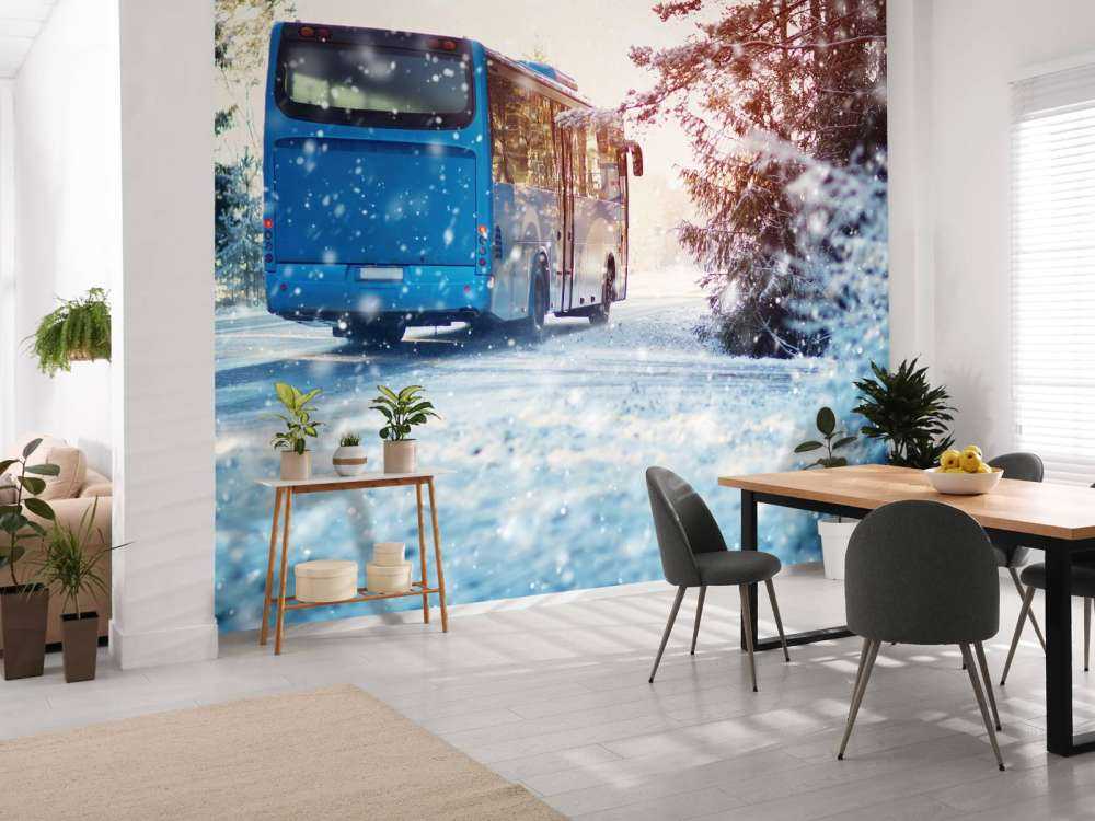 Bus in winter