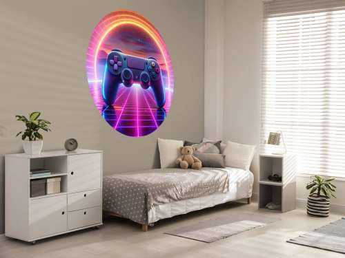 Retro Neon Game World