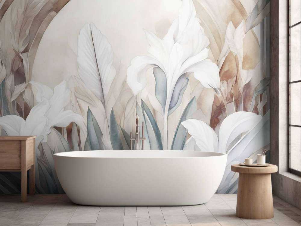 Irises at Sunrise Grey