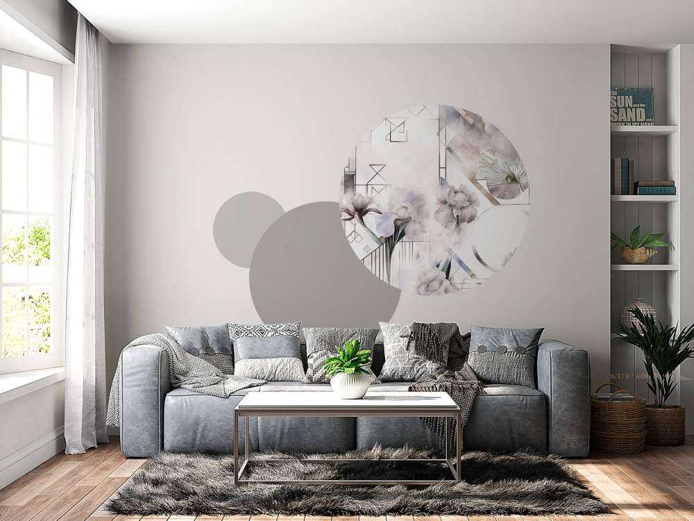 Watercolor Geometry Beige