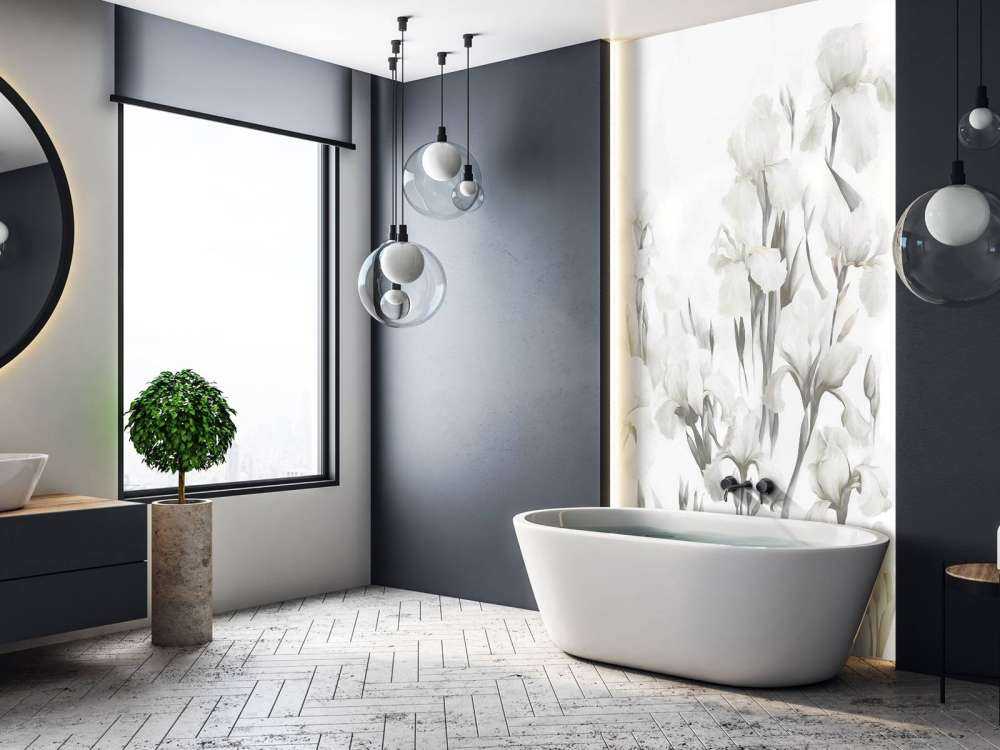 Irises Dance Seamless Warm Beige