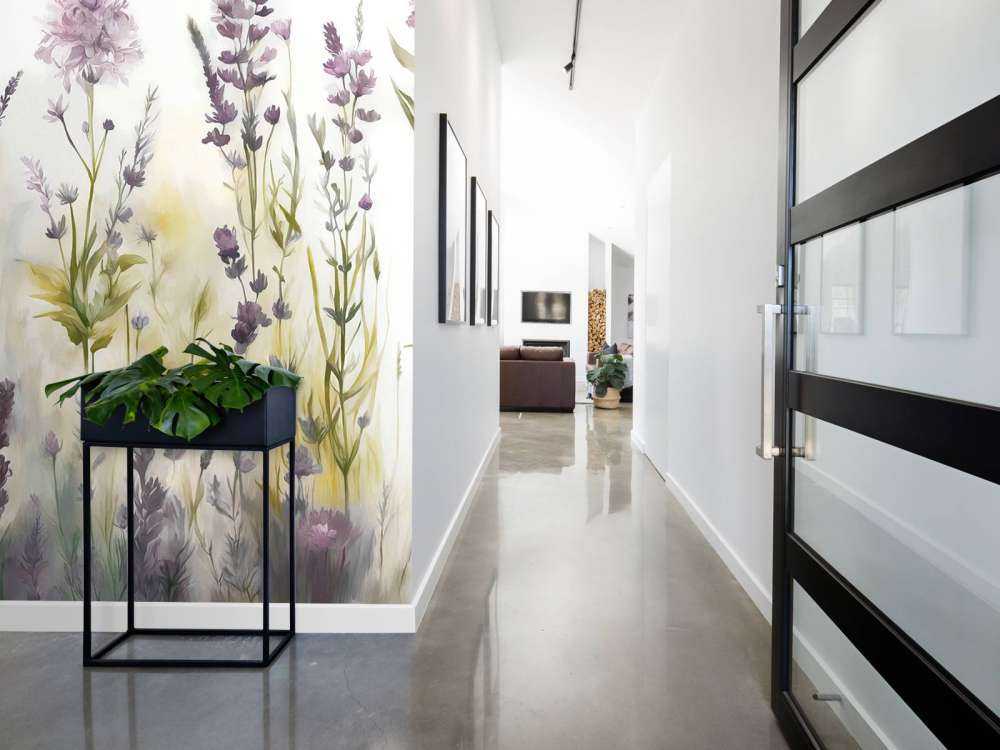 Lavender Glade Seamless Warm Beige