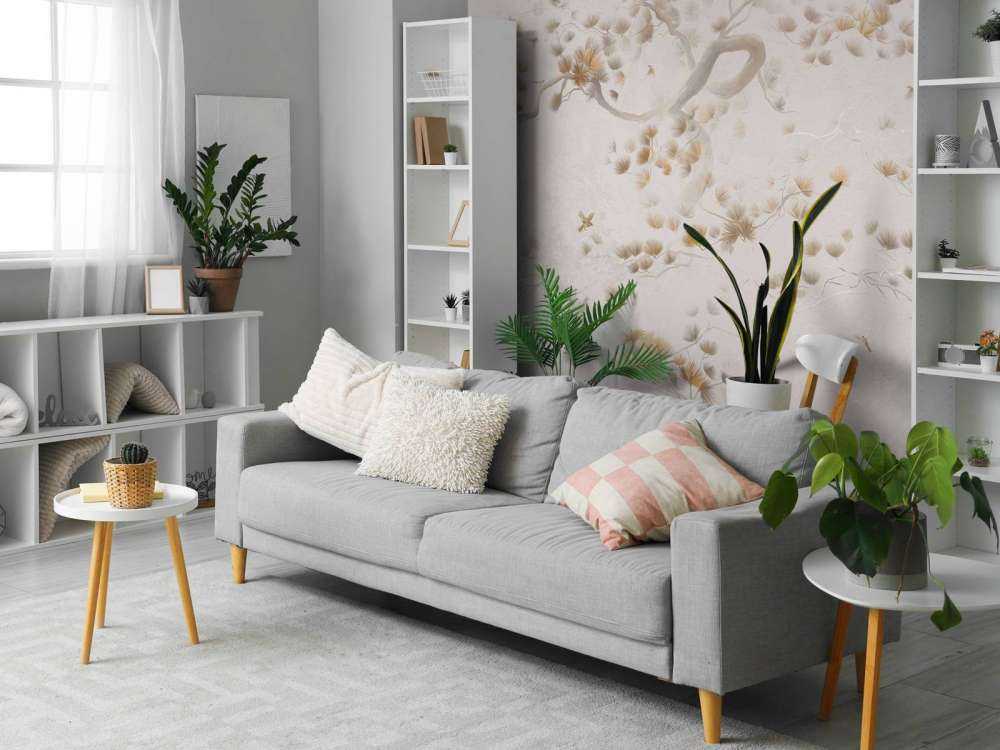 Blossom Tree Art - Beige