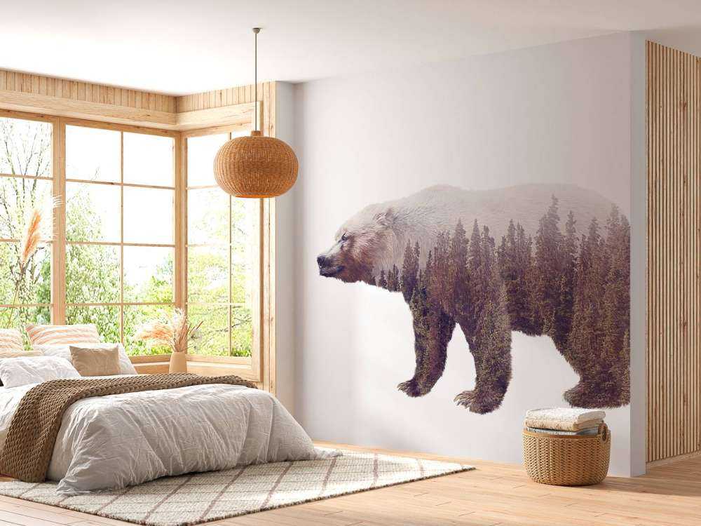 Beer op een wit achtergrond