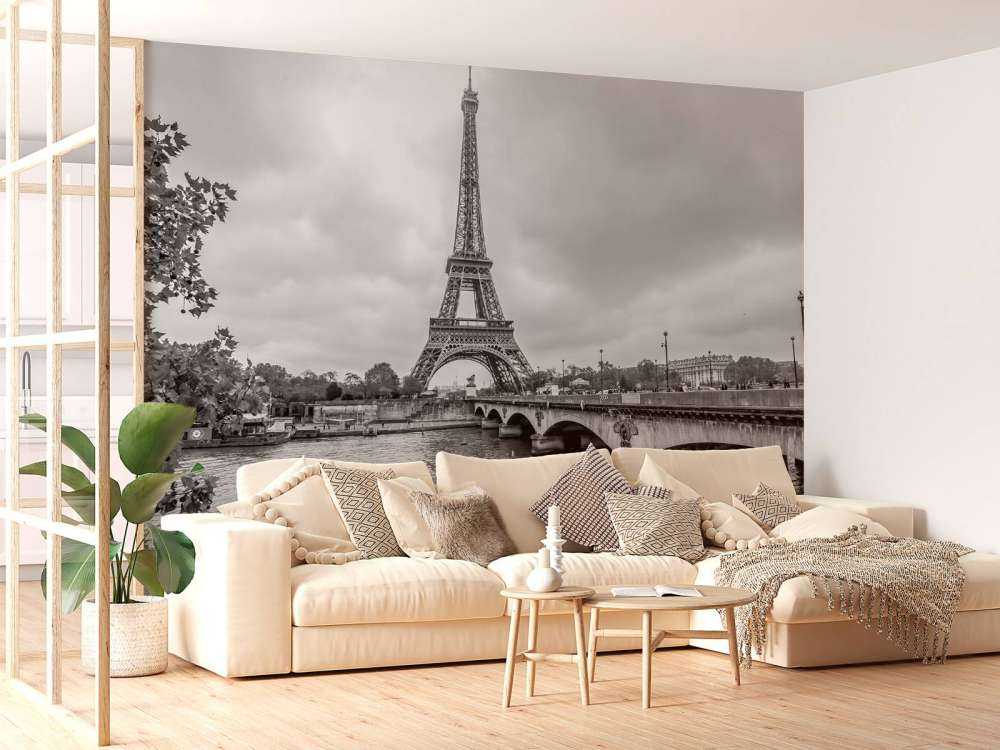 Eiffeltoren in zwart-wit