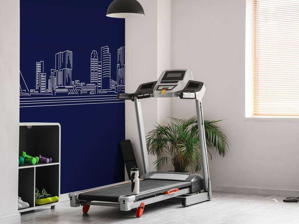 Rotterdam skyline blauw