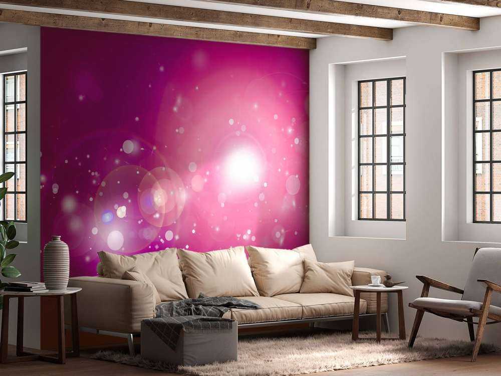 Pink glitter light