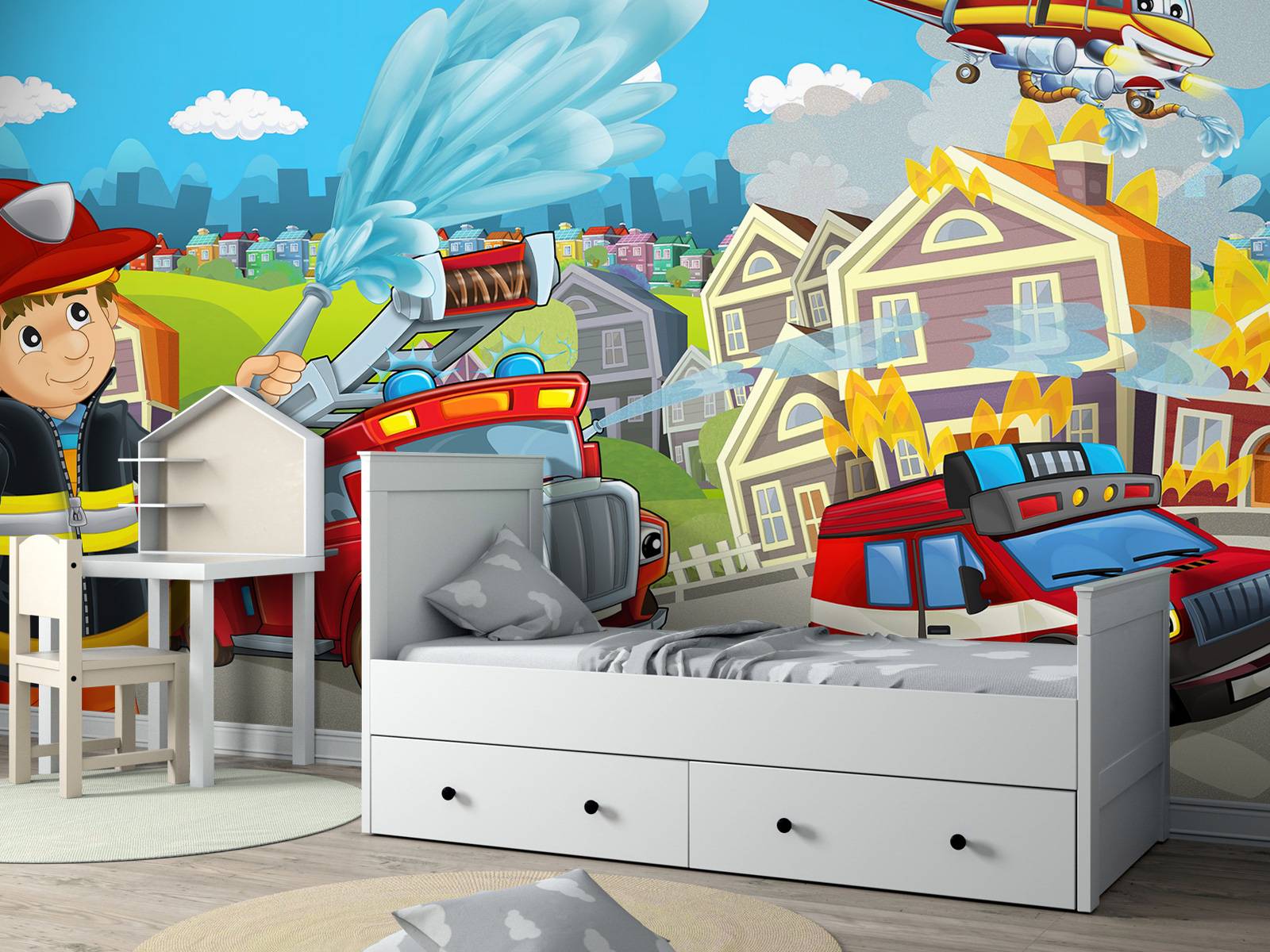 Children's room fire brigade