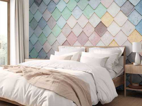 Pastel colored tiles