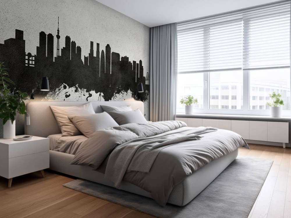 Watercolor skyline, Tokyo