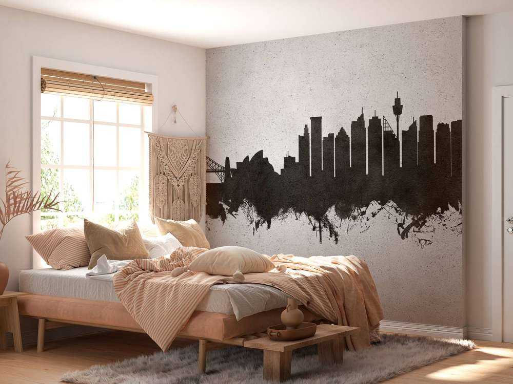 Watercolor skyline, Sydney