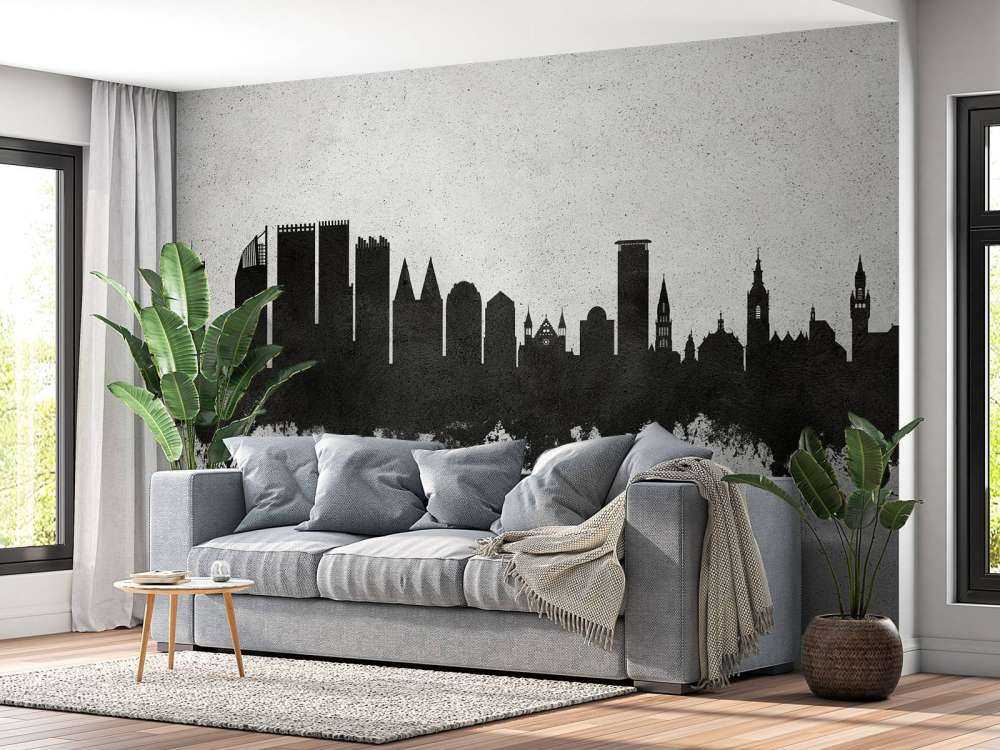 Watercolor skyline, The Hague