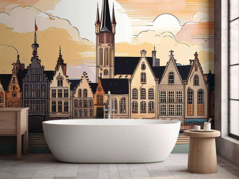 Gent vintage illustratie