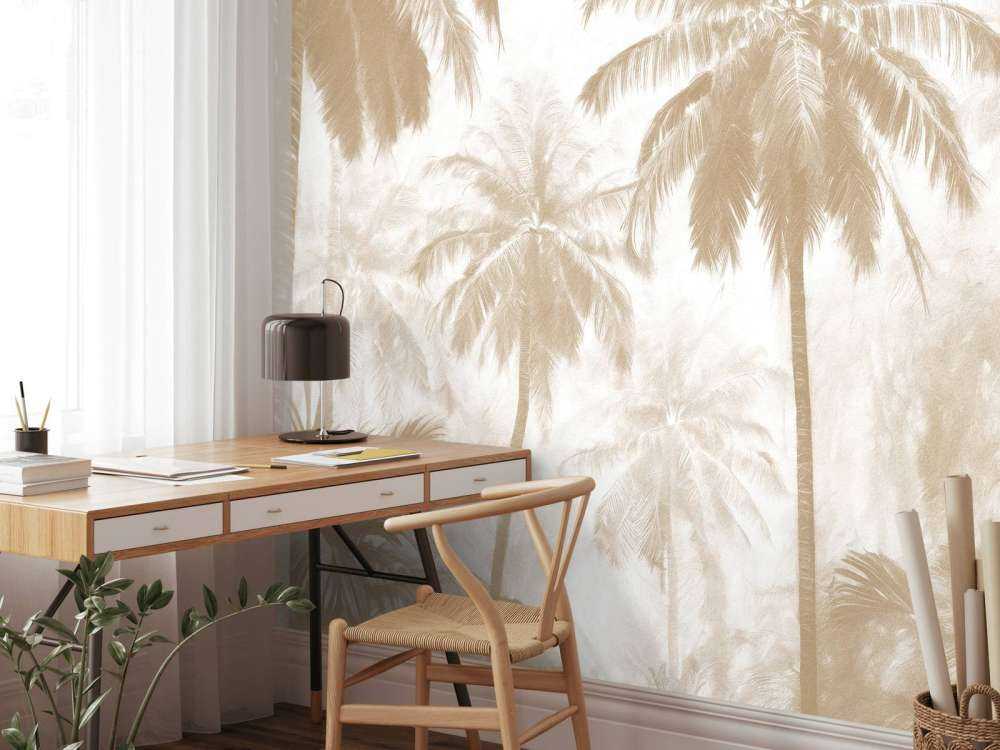 Misty Palm Forest, taupe