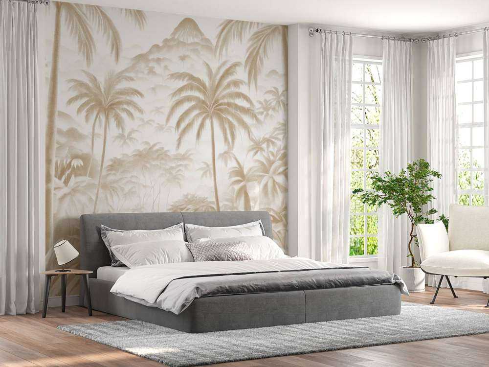 Tropical Mountain Oasis, taupe