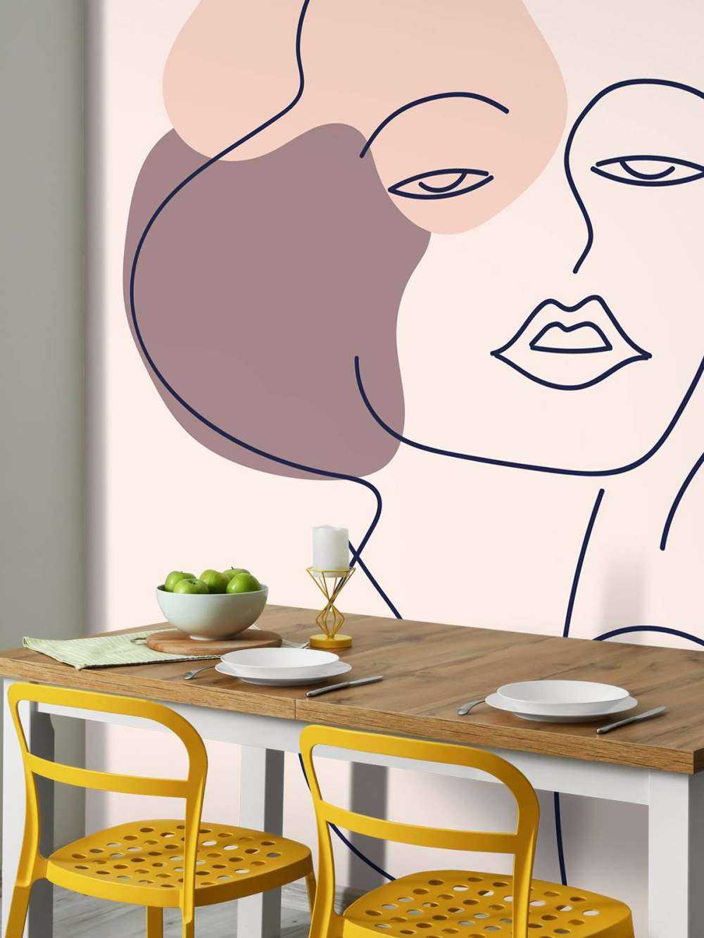 Geïllustreerde vrouw