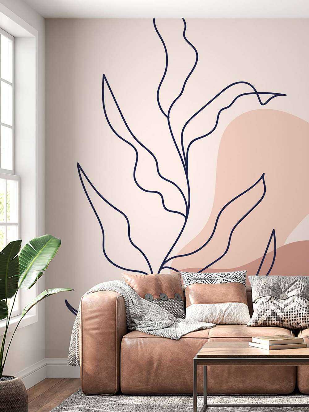 Abstracte plant en vormen