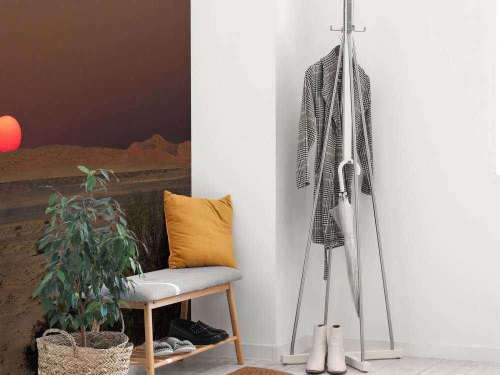 Donkere zonsondergang