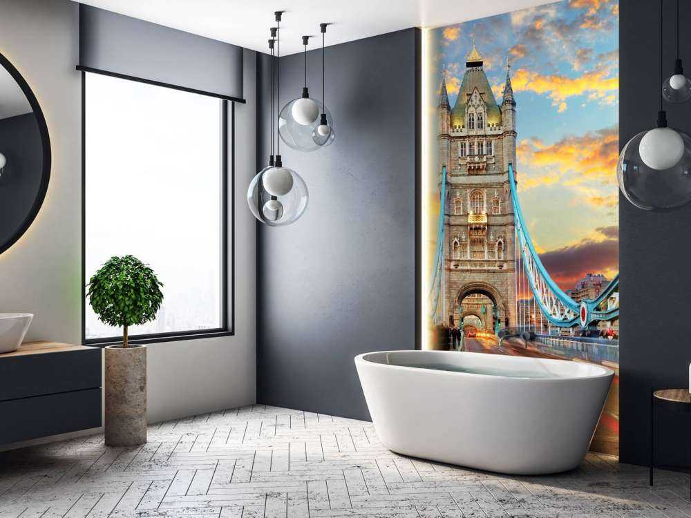 De London Tower Bridge bij zonsondergang