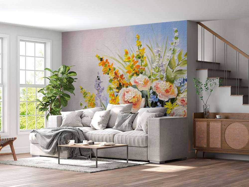 Boeket met zomerse bloemen