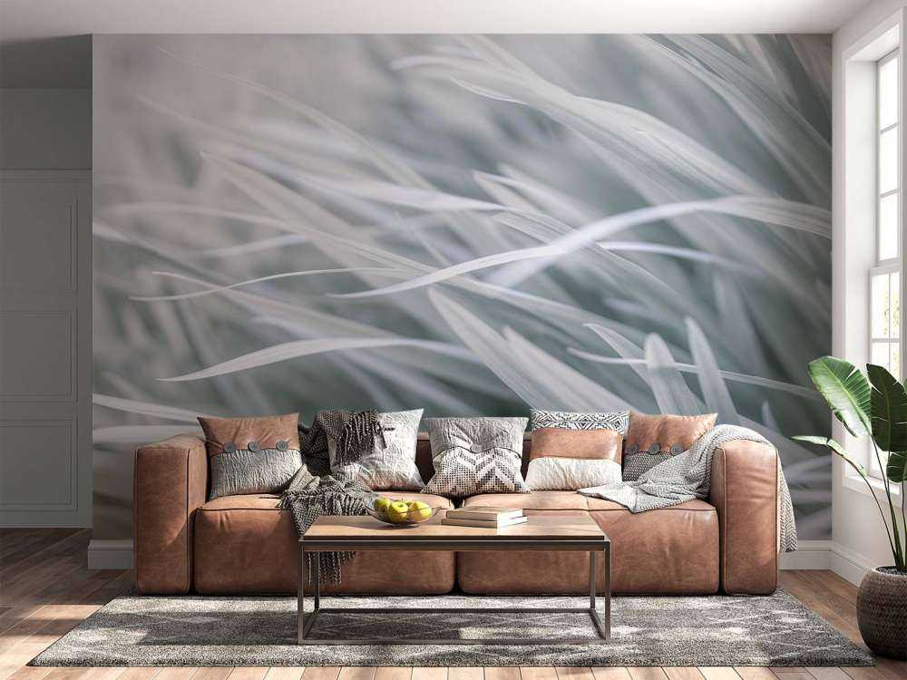 Grass blades close-up