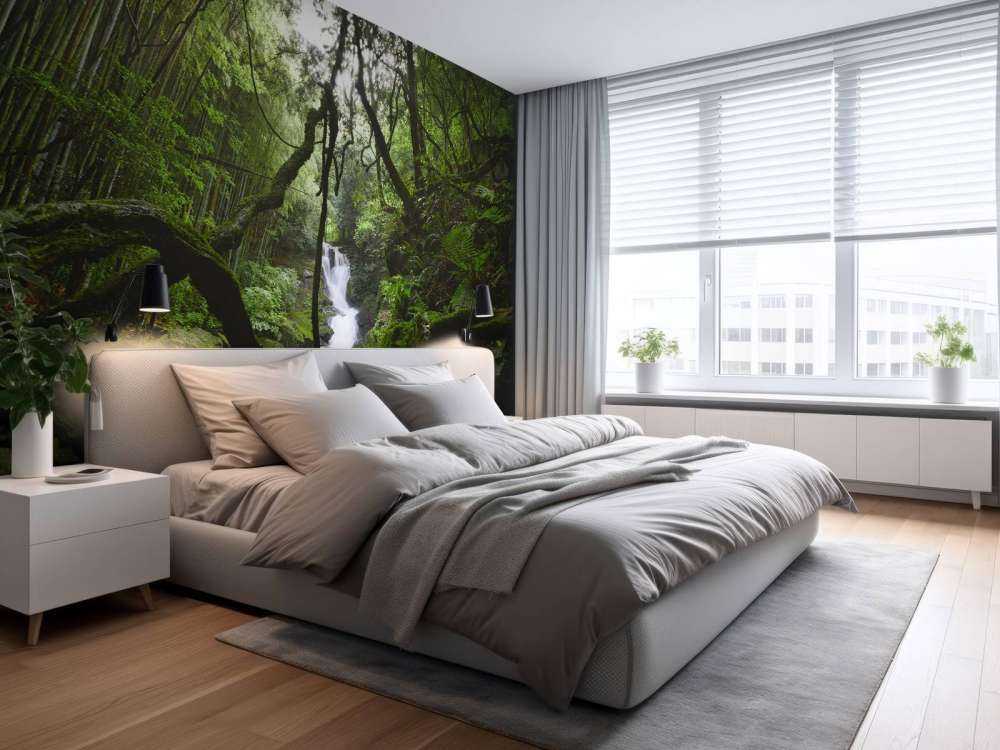 Waterfall surrounded by trees