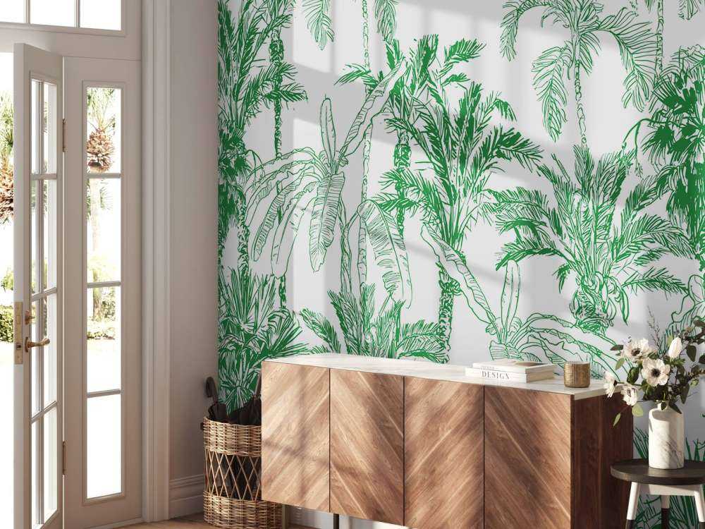 Green jungle illustration