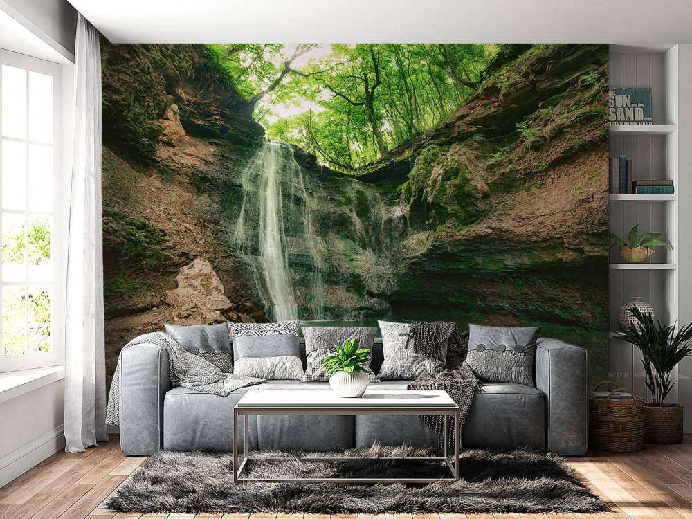 Mountain waterfall