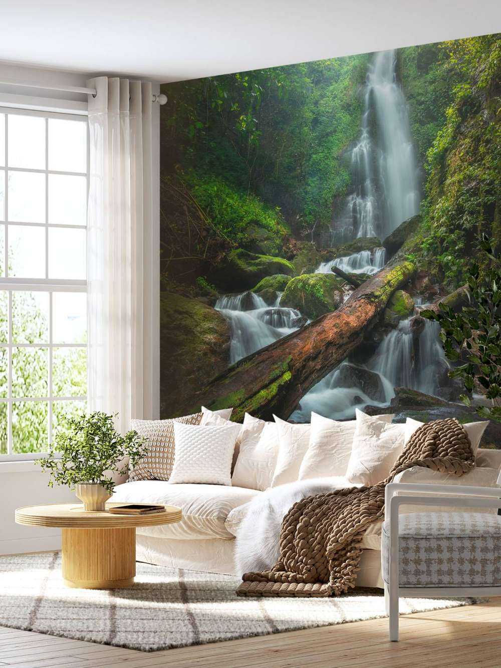 Close-up of waterfall