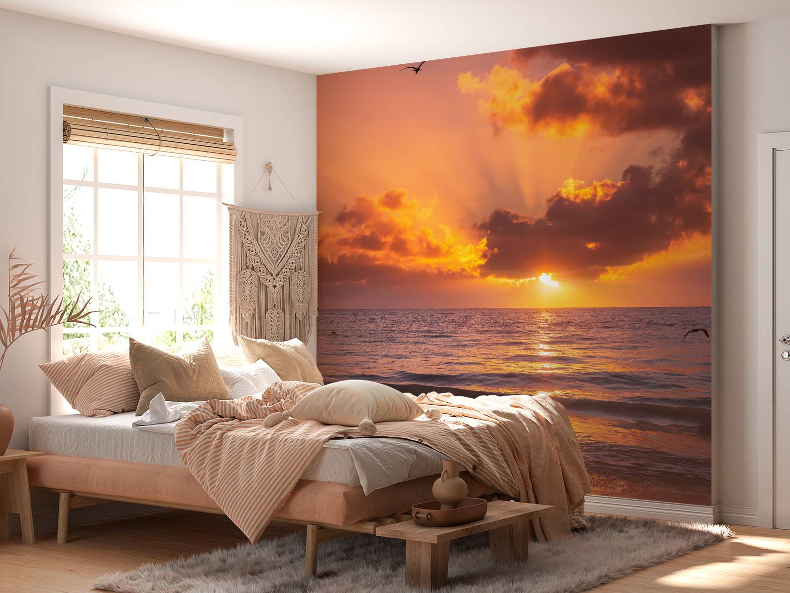 Beautiful orange sunset