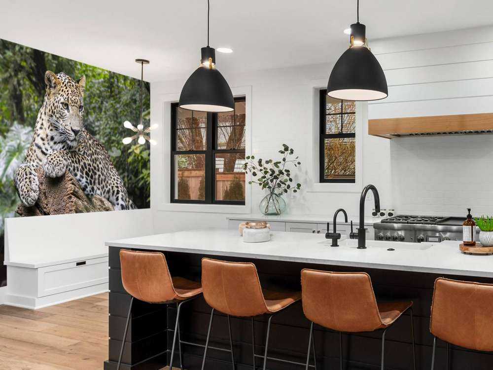 Leopard on tree