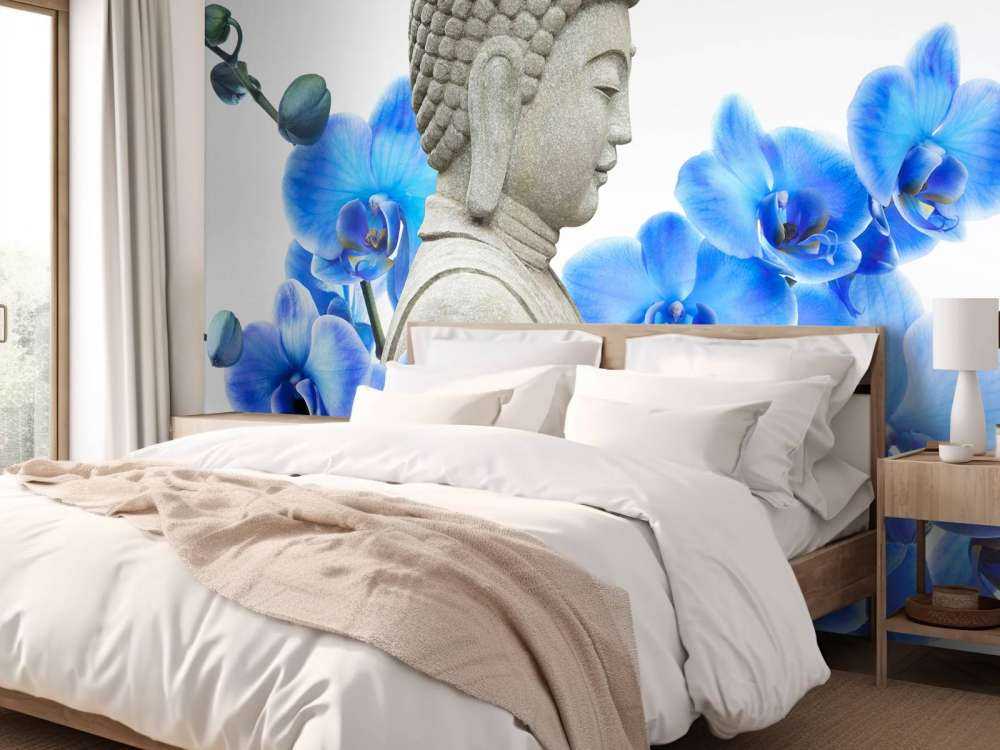 Buddha and orchid