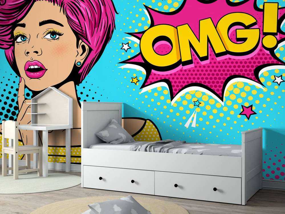 Woman in pop art style