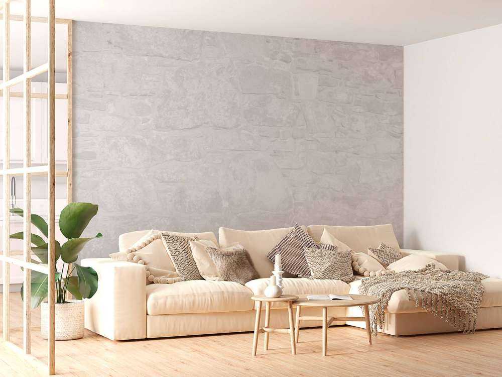 Old wall with white bricks