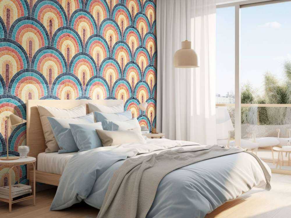 Wavy bohemian print