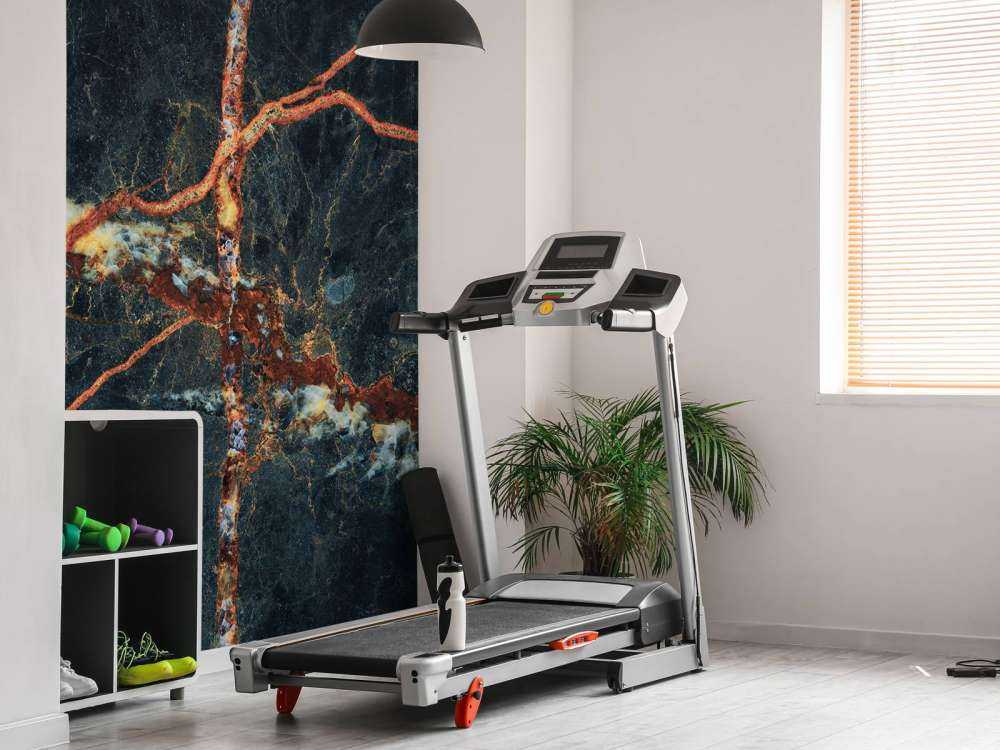 Blue marble with copper colour