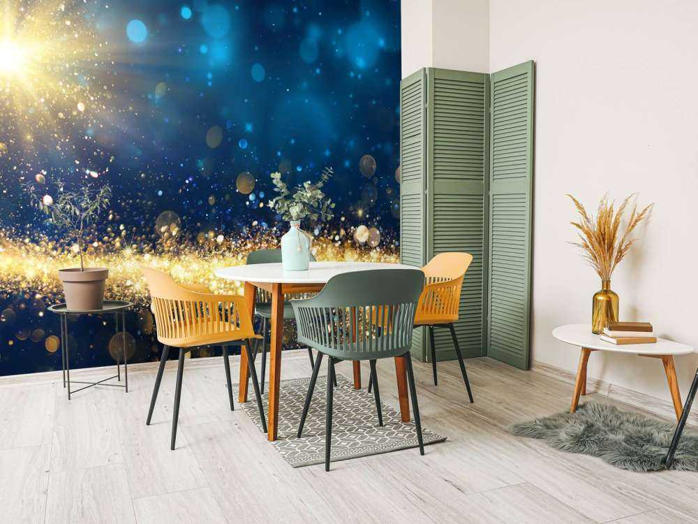 Star in shimmering night