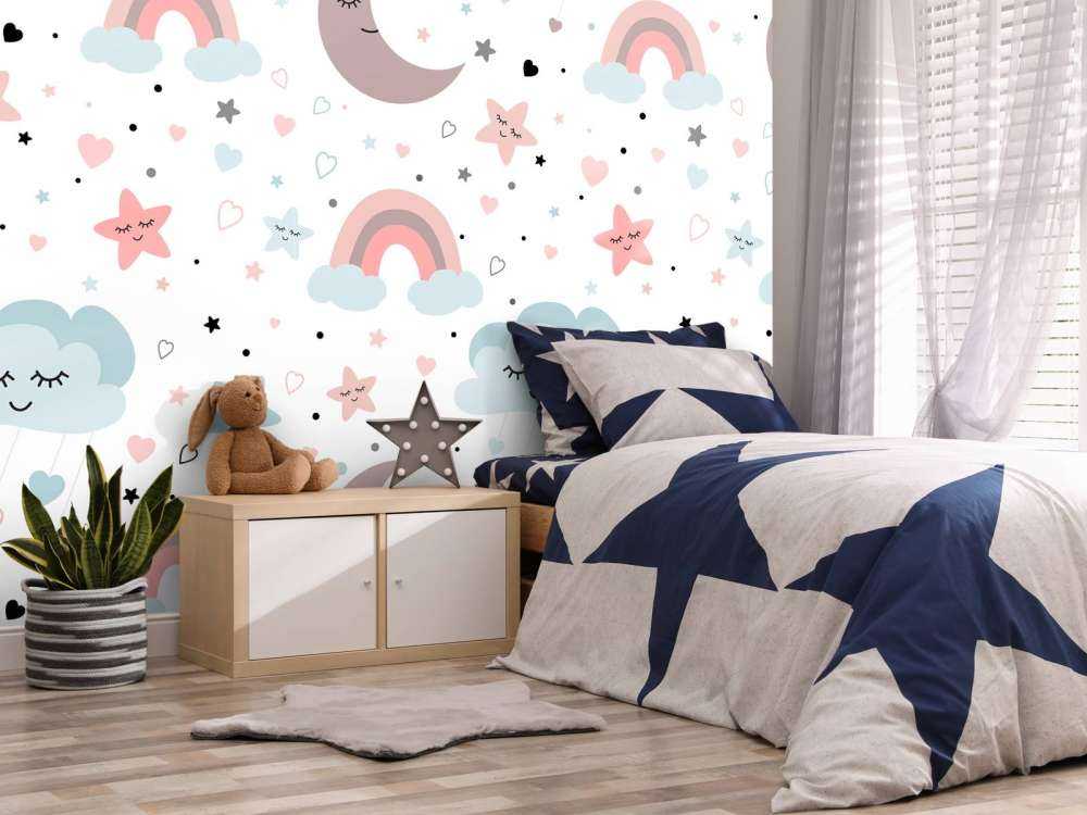 Clouds, moons and rainbows