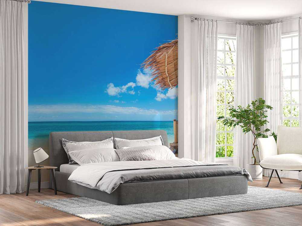 Sun loungers on the beach