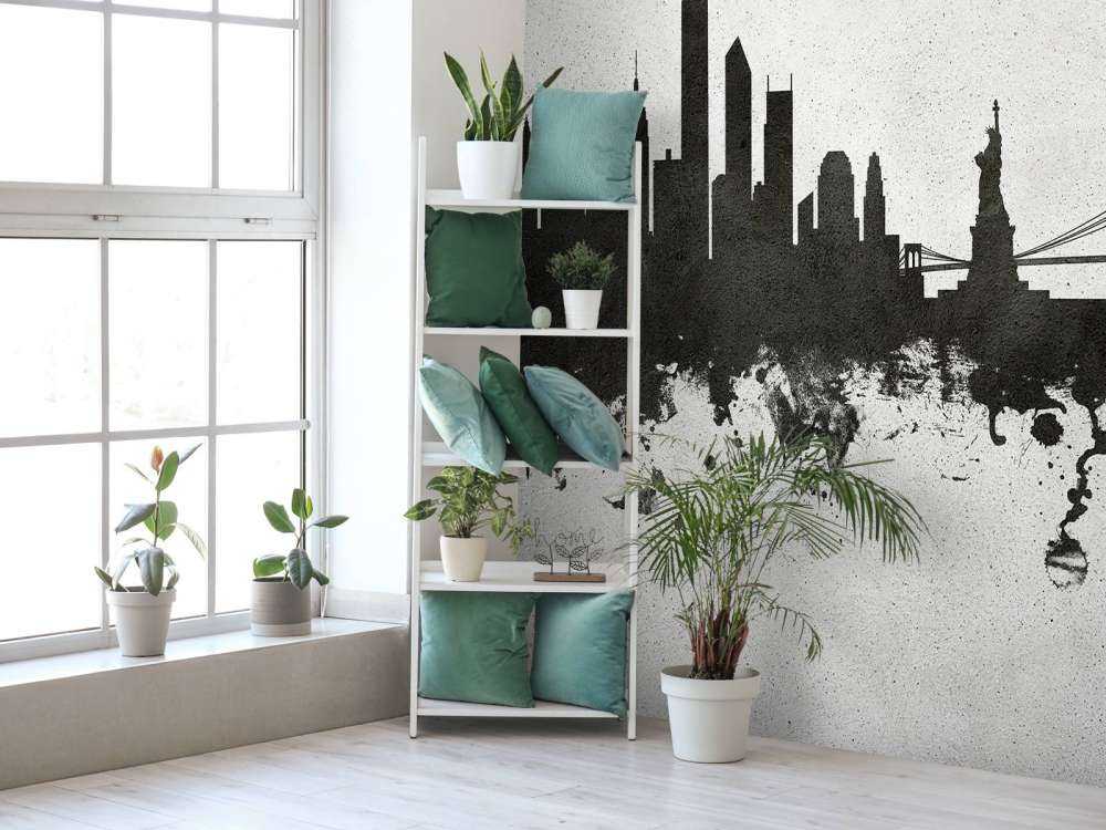 Watercolor skyline, New York