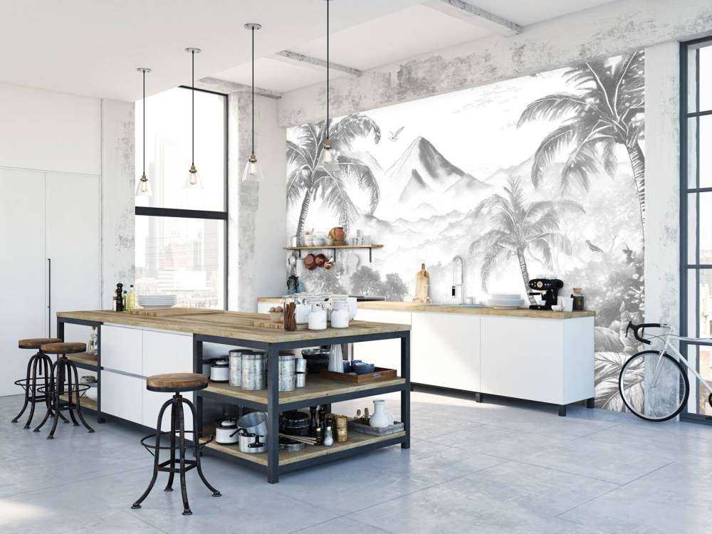 Dawn on Volcanic Island