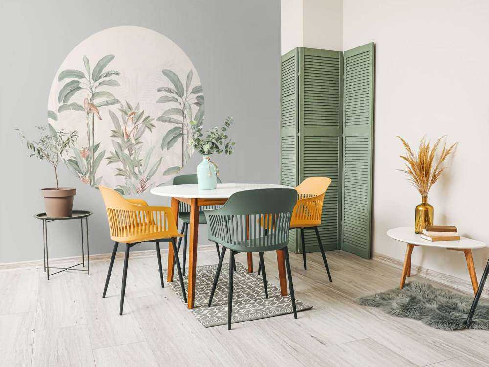 Vintage Jungle Landscape - pastel