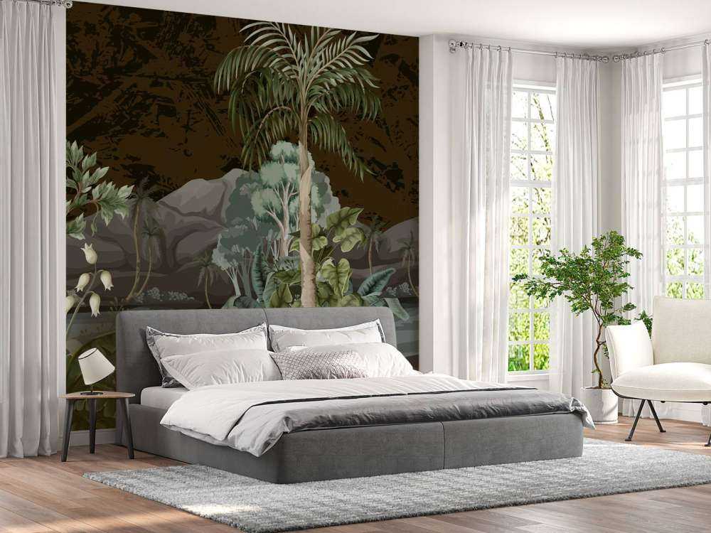 Jungle landscape with river