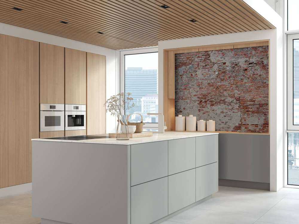 Crumbling brick wall